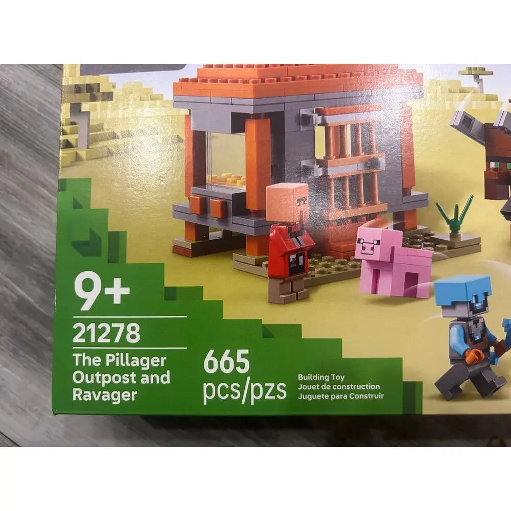 LEGO Minecraft 21278 The Pillager Outpost & Ravager 665 Pc New Sealed 9+ Age